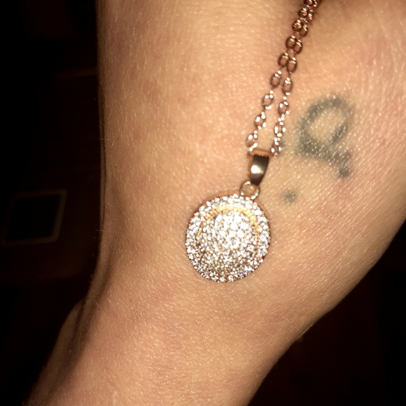 NIKOLA VALENTI Jewelry Nikola Valenti Rose Gold 8k Rgp Pave Oval